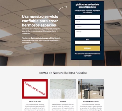 Ceiling Tile Company Website