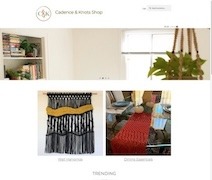 Shop Cadence and Knots eCommerce Website